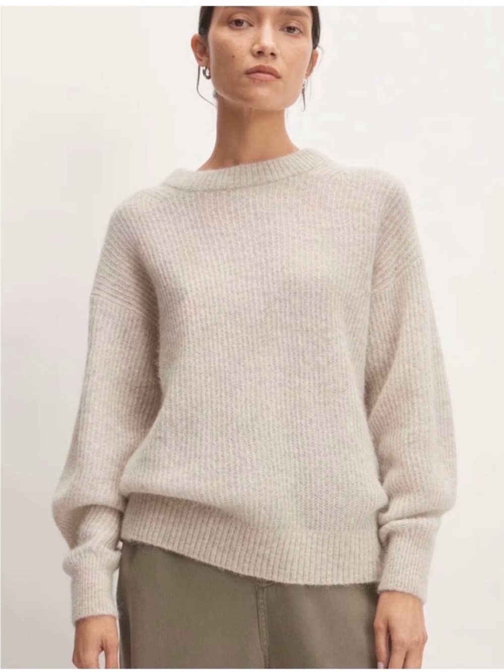 Everlane The Alpaca Crew Sweater in Gray Size XXL Super Soft